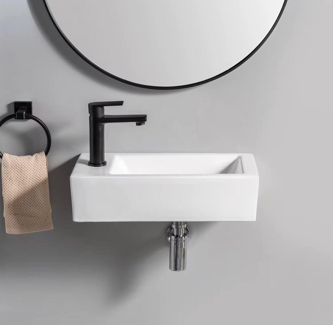 Wall-mounted bathroom Ceramic sink