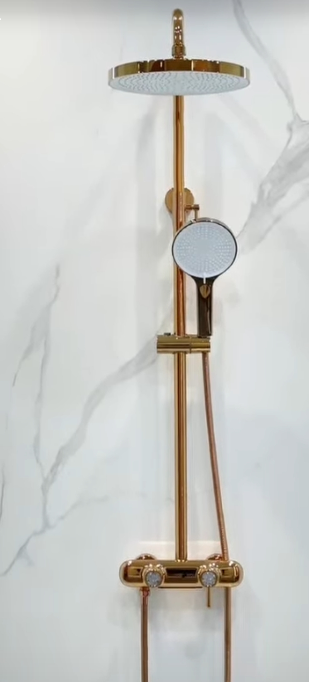 Rose Gold shower system